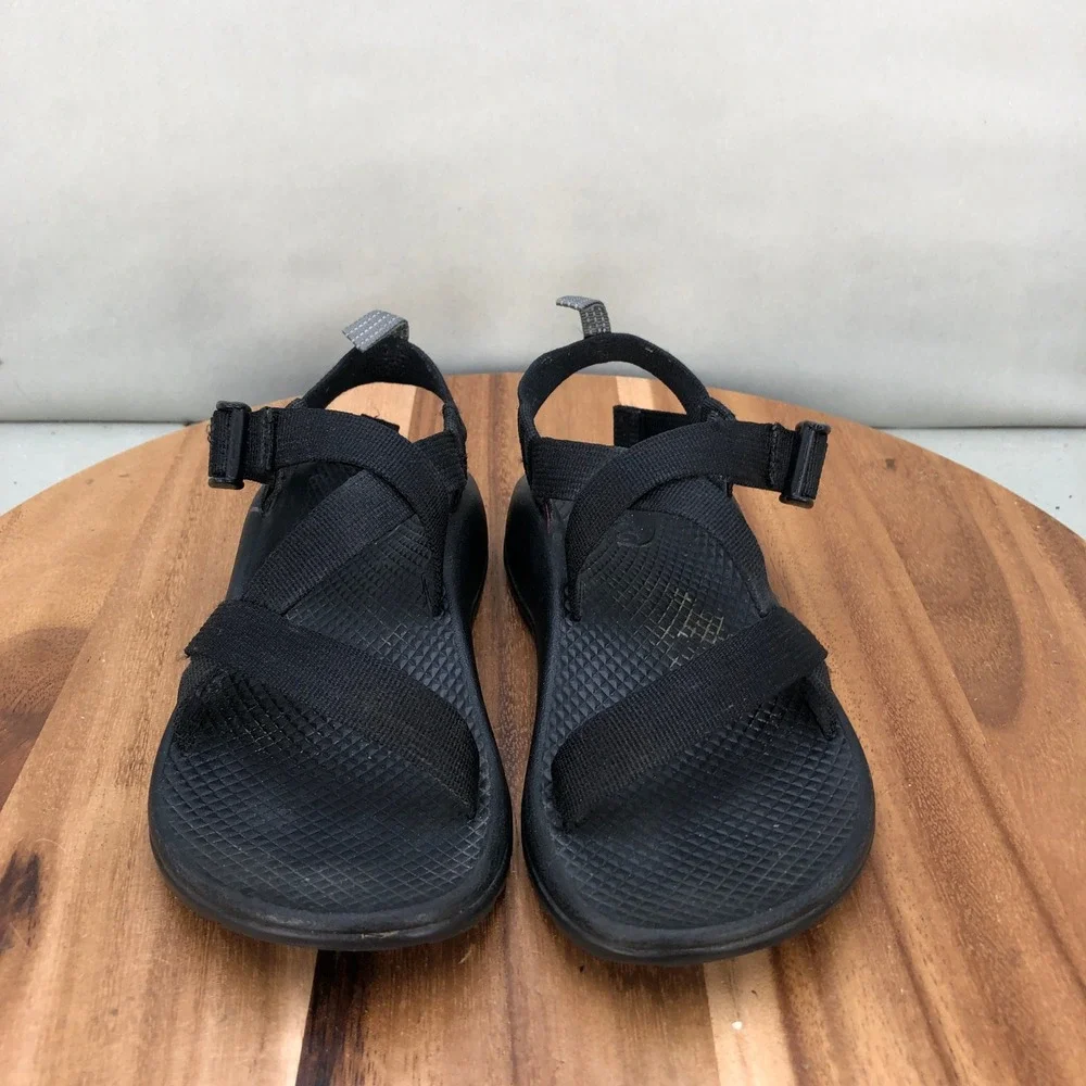 Chaco Z Cloud Sandals Black Adjustable Straps Sport Outdoor Walking Youth Size 3